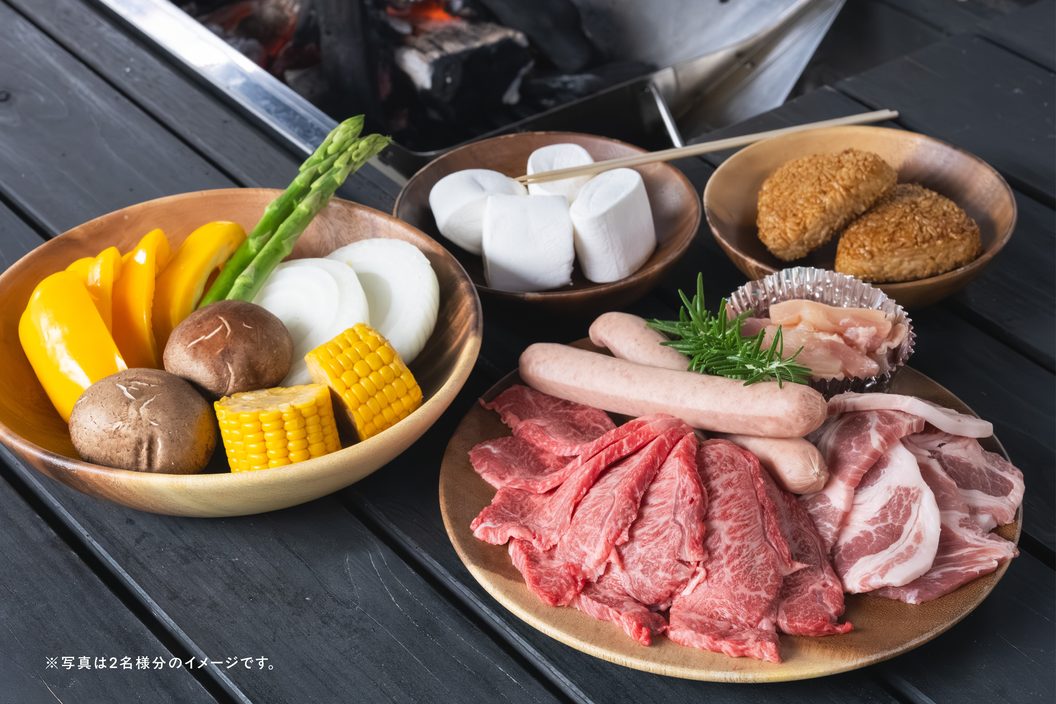手ぶらdeデラックスコースの食材