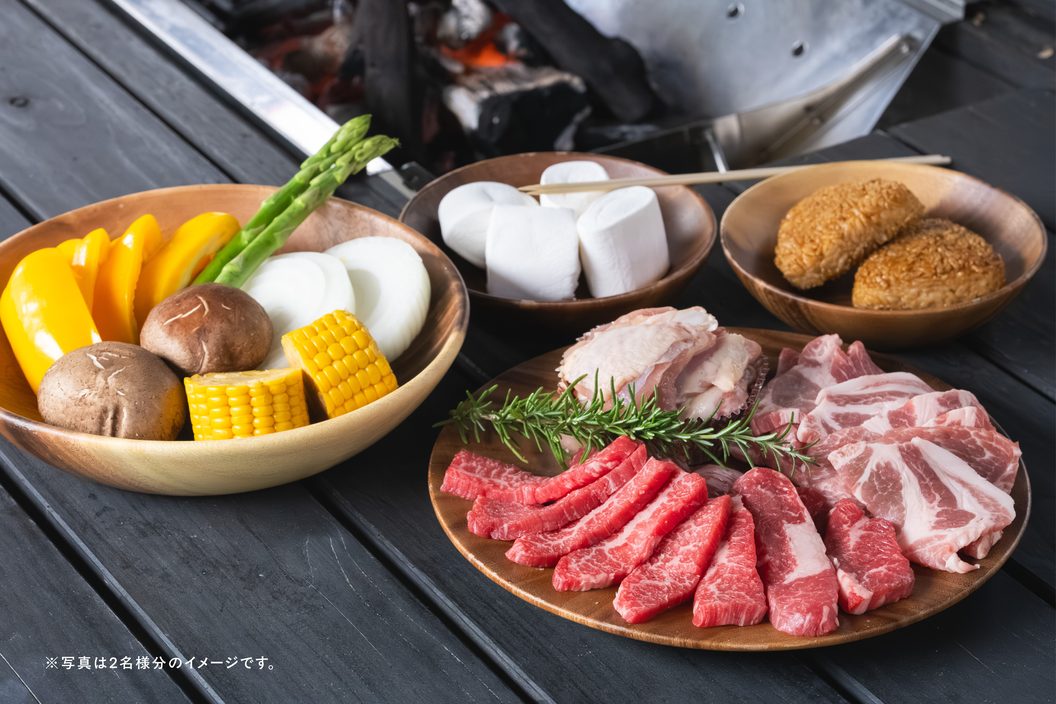手ぶらdeスタンダードコースの食材
